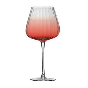 Set di 4 Calici da Vino in Vetro Rosso Stile Boulevard - Product Image 1