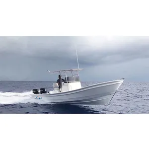 Liya bateau pour la peche coque en fibre de verre fiberglass boat 7.6m