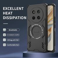 Funda de Teléfono de Lujo a Prueba de Golpes de TPU+PC al por Mayor para Honor X6C X7C X8C X60 Pro con Anillo Magnético y Carga Inalámbrica