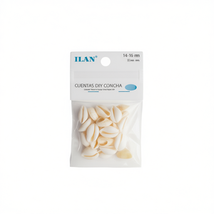 Perline di Conchiglia Ilan 14-16 mm 12 G per Artigianato Fai-da-Te - Product Image 1