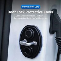 Couvre-serrure de porte de voiture en silicone, protection silencieuse, absorption des chocs, réduction du bruit, anti-poussière, anti-rouille, couvre-boucle de verrouillage de porte de voiture