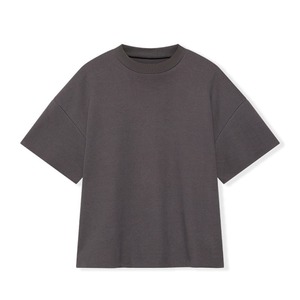 T-shirt Homme Oversize en Coton Tricoté 100%, Coupe Boxy, Hauts Respirants Écologiques, T-shirts Décontractés Unis Personnalisés de Luxe - Product Image 4
