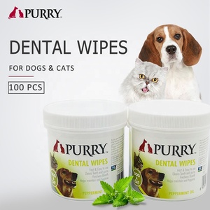ผ้าเช็ดทำความสะอาดฟันสำหรับสัตว์เลี้ยง PURRY รสเปปเปอร์มินต์ สูตรอ่อนโยน ขนาด 100 ชิ้น เส้นผ่านศูนย์กลาง 5.4 ซม. สำหรับแมวและสุนัข ช่วยให้ลมหายใจสดชื่น ยอดนิยม ขายดีที่สุด - Product Image 4