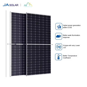 แผงโซลาร์เซลล์ JA Solar 440w 600w 720w 550w 560w 580w สีดำทั้งหมด รุ่น Dual Glass JA720S30 560-585W 550W 560W 570W 580W 600W - Product Image 1