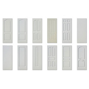 Puerta de Madera para Baño con Imprimación Blanca, Diseños de Puertas de Madera de una Sola Hoja, Pintura Blanca, Precio Económico - Product Image 4