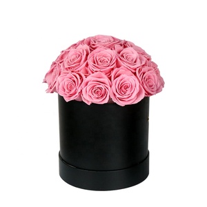 كل الحب هدية مربع طويل الأمد الخالد استقرت الأبدية المحفوظة الورود إلى الأبد في مربع مثالية لعيد الميلاد - Product Image 4