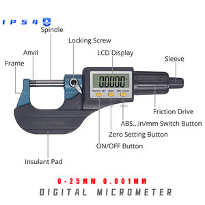 0-25mm Micron Digitale al di fuori Micrometro Elettronico micrometro calibro 0.001 millimetri calibro digitale - Product Image 5