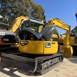 Excavadora de cadenas usada con pocas horas de uso, miniexcavadora Komatsu PC78 78US de alta calidad con piezas a la venta, Japón - Product Image 4