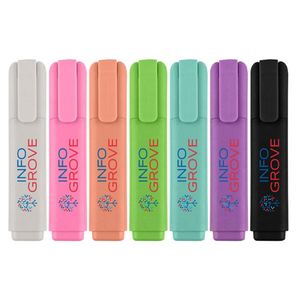 Stylos fluorescents non toxiques et écologiques pour les écoles et les bureaux avec logo personnalisé, stylo marqueur promotionnel - Product Image 2
