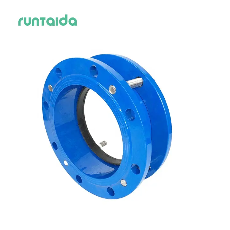 ductile cast iron grooved epoxy hdpe PVC PE DI pipe quick dedicated flange adaptor