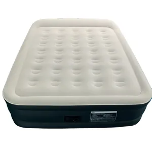 2024 New Built In Pump Automatic Inflatable Outdoor Waterproof Portable Flocking Air Camping Mattress
