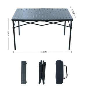 Table pliable APT009, patio portable en métal, pour jardin, carré, table d'extérieur, nouveauté 2022 - Product Image 1