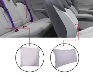 2024汽车腰部支撑靠垫和颈枕适用于hipi汽车腰部支撑被子