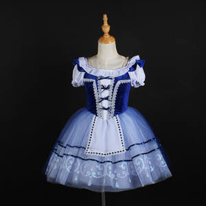 Vestido <span class=keywords><strong>de</strong></span> baile <span class=keywords><strong>de</strong></span> hadas <span class=keywords><strong>de</strong></span> Color azul real para niñas pequeñas, tutú <span class=keywords><strong>de</strong></span> Ballet profesional, traje <span class=keywords><strong>de</strong></span> baile puesta en escena - Product Image 4