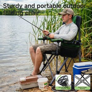 Custom Wholesale Multiple Style Adjustable <b>Foldable</b> Portable Outdoor Folding Recliner Camping Garden Beach Fishing Chairs 600D - Product Image 6
