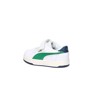 Scarpe da ginnastica Puma per bambini, bianche e verdi, con chiusura a strappo, casual - Product Image 3