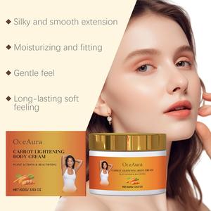 OceAura krim Losion pencerah tubuh, krim Losion organik alami untuk kulit, pengencang, Pelembab, pencerah wortel - Product Image 4