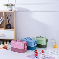 Boîte à lunch en acier inoxydable anti-fuite avec fermeture hermétique, design chauffable, écologique, durable, capacité 700/1400 ml, emballage carton