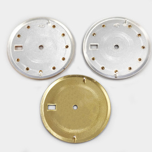 Quadrante per <span class=keywords><strong>Orologio</strong></span> con Diamanti Dorati e Numeri Romani Argentati per <span class=keywords><strong>Orologio</strong></span> da 36mm 1601, Compatibile con Movimento 1570 1575, Parti di Ricambio Aftermarket per Orologi. - Product Image 6