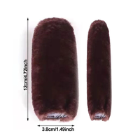4 pièces de housses de guidon universelles pour moto et véhicule électrique, housses de guidon, modèles rembourrés chauds et anti-froid pour l'hiver