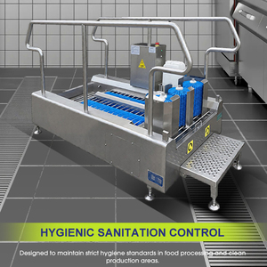 Machine à laver les bottes en acier inoxydable, équipement industriel de nettoyage des bottes pour les zones d'hygiène des usines agroalimentaires - Product Image 4