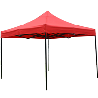 Tente portable à quatre pieds imperméable avec grand parasol, auvent extérieur, motif enduit, utilisable comme couverture