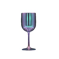 450ml Incassable En Plastique Coloré Galvanoplastie Verre À Vin 15 OZ Droit Gobelet Champagne Verre Verre Vintage