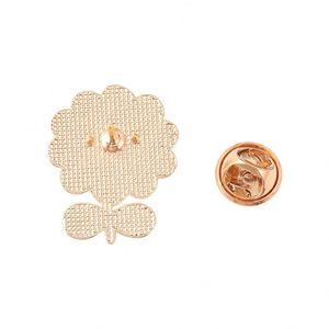 Pin de solapa de metal en blanco con diseño de girasol, broche con tarjeta de soporte, mini ramo de flores personalizado, pins de solapa de flor sólidos - Product Image 2