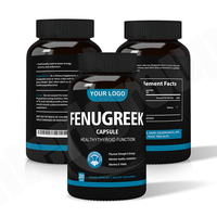Compléments de Fenugrec Ausreson OEM 500mg Capsules de Fenugrec Ashwagandha Extrait de Graines de Fenugrec
