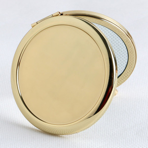 Custom Logo Portable Double-sided Round Rose Gold Metal Folded Make up <strong>Compact</strong> <strong>Mirrors</strong> Silver Pocket <strong>Mirror</strong> Travel Cosmetic Gift - Product Image 4
