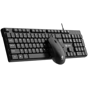 Factory Wholesale Best Cheap Business Wired USB Keyboard & Mouse 104 Keys Ergonomic Typing Keyboard Mouse