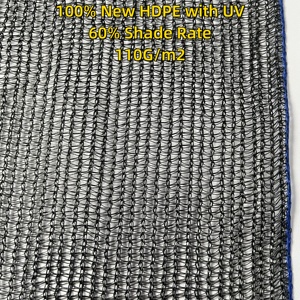 110g nhựa HDPE mặt trời màu đen Shading Net vải cho nhà kính nông nghiệp bóng râm Lưới - Product Image 2