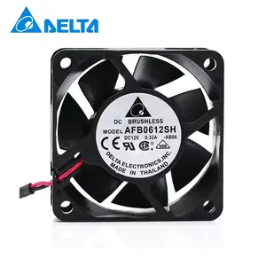 Delta AFB0612SH 12V DC 0.32A 3.84A 60x60x25mm Ball Bearing 6000RPM 34.1CFM Electronics Inverter Axial cooling fan