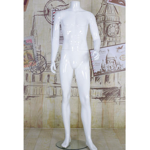 Haute Qualité Sans Tête En Plastique Blanc Debout Nu Corps Entier Beau Mannequins Masculins - Product Image 1