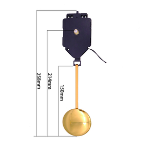Mécanisme d'horloge à <span class=keywords><strong>pendule</strong></span> à quartz DIY pour horloge murale, <span class=keywords><strong>avec</strong></span> boîte à musique - Product Image 5