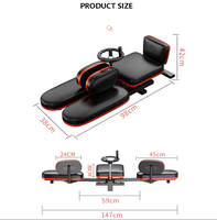 Machine d'étirement des jambes Ranzana RZS024 - Entraîneur de yoga et de danse pliable, construction en acier et PU, capacité de 200 kg, ouvre-jambes flexible
