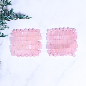 Pierre de jade naturelle Mini masque pour les <span class=keywords><strong>yeux</strong></span> en cristal <span class=keywords><strong>Patch</strong></span> Quartz rose Masque pour les <span class=keywords><strong>yeux</strong></span> en obsidienne noire pour soulager la <span class=keywords><strong>fatigue</strong></span> oculaire Outils de massage - Product Image 5