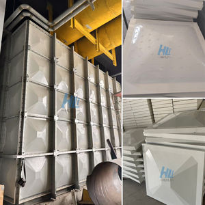 Tanque de Almacenamiento de Agua de Lluvia Cuadrado de Fibra de Vidrio Huili WRAS GRP FRP SMC, 1000-10000 Litros, Grado Alimenticio, Ósmosis Inversa, 1 Año de Garantía - Product Image 2