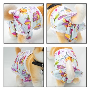 Hundewindeln für Weibchen, Hochabsorbierende Wiederverwendbare Waschbare Hundewindeln - Größenverstellbare Welpenwindeln für Hunde-Periodenhöschen - Product Image 2
