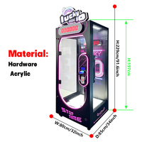 MAKER Lucky 10 secondes Machine à prix coupé aux ciseaux Machine à jeu de coupe de prix d'arcade à pièces pour les centres commerciaux Vente