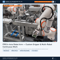 Bras robotisé industriel FR10 10kg/14kg 6 axes avec pince personnalisée pour chargement/déchargement continu multi-robots et convoyeur d'assemblage électronique
