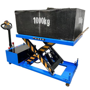 Con rodillos, carro de aleación de aluminio manual, elevador de carga pequeño hidráulico, Manual mesa elevadora, transporte - Product Image 6