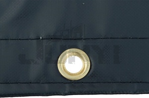 Bâche de bois de camion à plat de 14 <span class=keywords><strong>oz</strong></span> avec chute de 8 pieds Bâche imperméable de 24 'X 27' avec 3 rangées d'anneaux en "D" pour remorques pour protéger la cargaison - Product Image 5