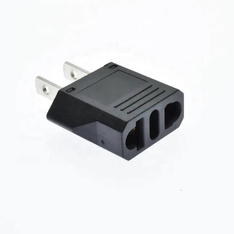 Châu Âu Euro EU Để USA Cắm Chuyển Đổi Adapter Đồng Pin Chống Cháy PC Vỏ Adapter