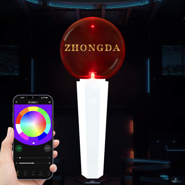 BT Wireless App Controlled Kpop LED Light Stick for Concert Events Graduations Festivals like Diwali Ramadan Idol Merchandise
