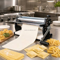 Machine à rouler la pâte manuelle en acier inoxydable de 40 cm, presse à pâtes manuelle pour Chin Chin, pâtisserie, pain, pizza, roti, chapati