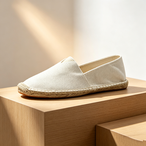 <span class=keywords><strong>Espadrilles</strong></span> tendance pour hommes en toile de lin unie avec semelle en caoutchouc, chaussures toutes saisons, vente en gros pour marchés multi-régionnels - Product Image 1