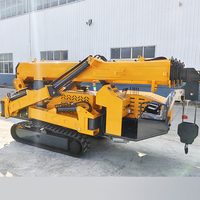 Mini-grue araignée chenillée hydraulique de 3 à 12 tonnes, télécommandée, hauteur de levage personnalisable, vente chaude en Chine
