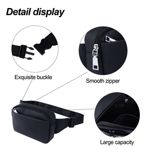 Riñonera Impermeable de PU con Correa Ajustable, Bolso Cruzado para Pecho, Cremallera Metálica Suave, Bolsillos Múltiples, para Hombres y Mujeres, Ideal para Viajes - Product Image 5