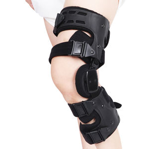 Attelle de genou articulée renforcée pour les sports de haute intensité comme le football et le rugby, sangles réglables pour un maintien optimal - Product Image 2